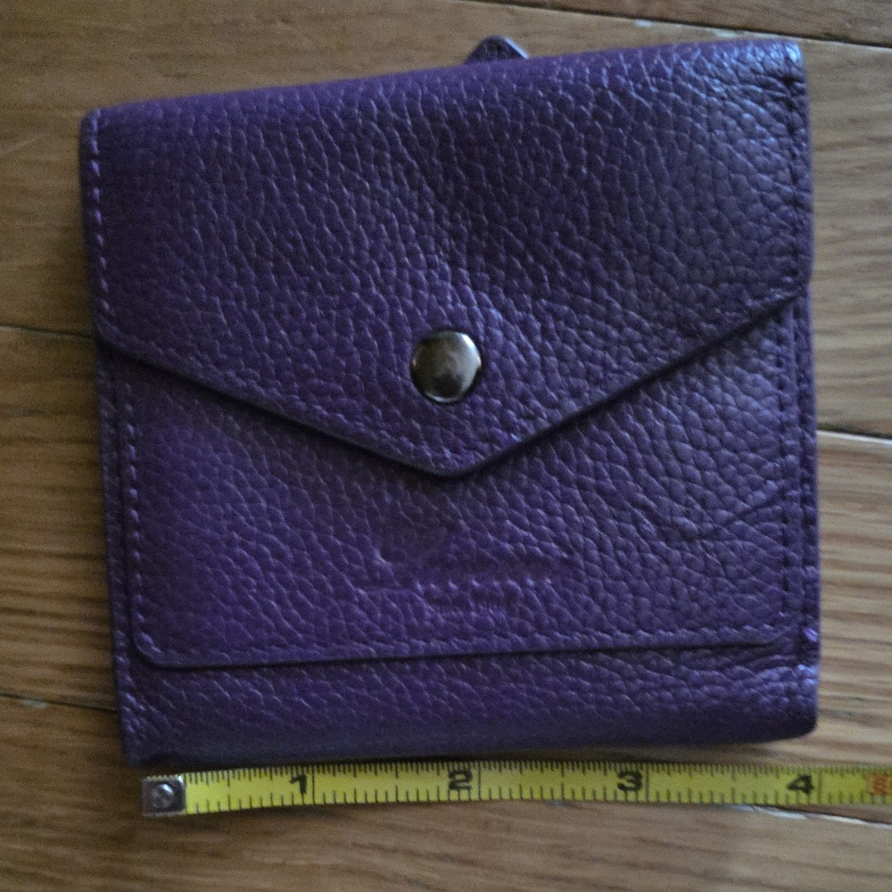 Lavemi RFID Purple Leather Wallet for Women TRIFOLD SKINNY PRETTY COLOR - Picture 9 of 9